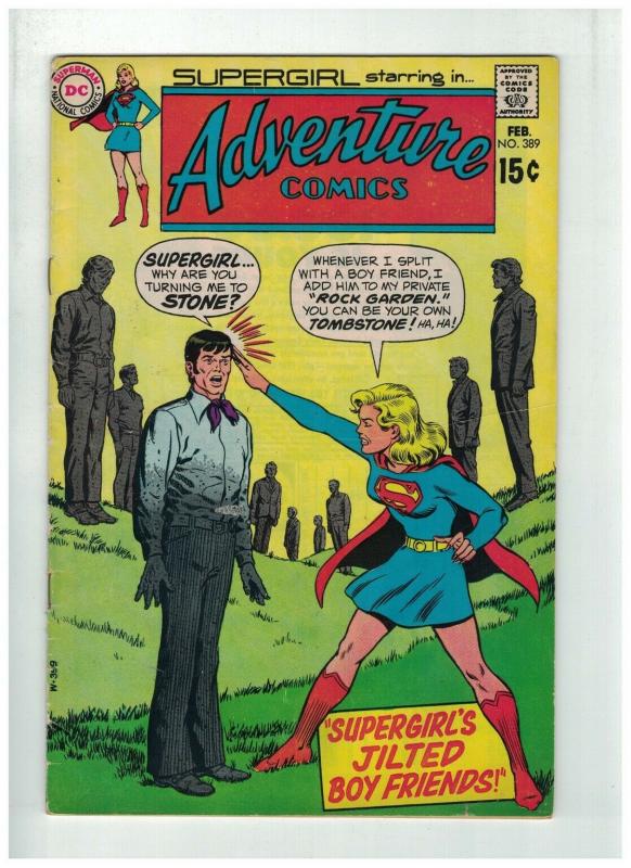 ADVENTURE 389 VG-F Feb. 1970  Supergirl