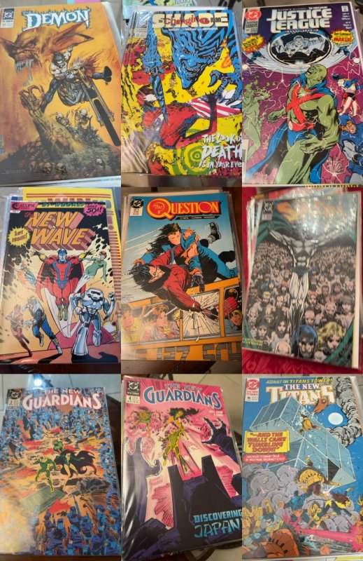 Lot of 9 Comics (See Description) The New Guardians, The Demon, Justice Leagu...