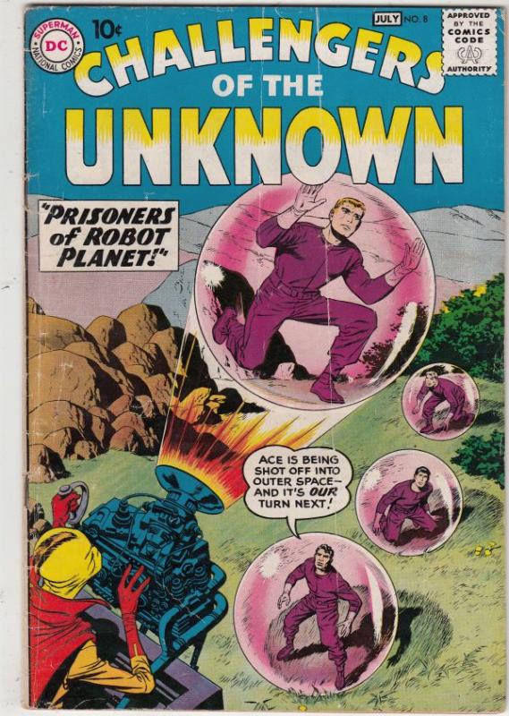 Challengers of the Unknown #8 (Jul-59) VG/FN Mid-Grade Challengers of the Unk...