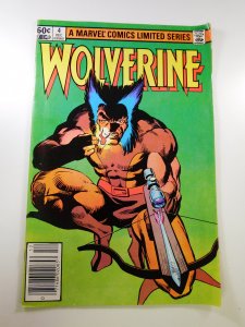 Wolverine #4 1982 limited series FN-