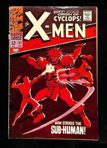 X-Men #41 Sub-Human! 1st Appearance Grotesk! Origin of Cyclops!