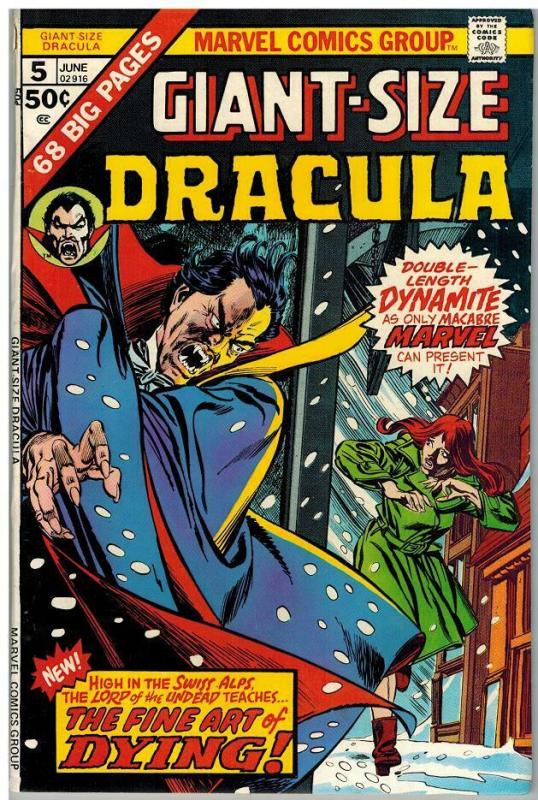 TOMB OF DRACULA GS 5 VG June 1975 COMICS BOOK