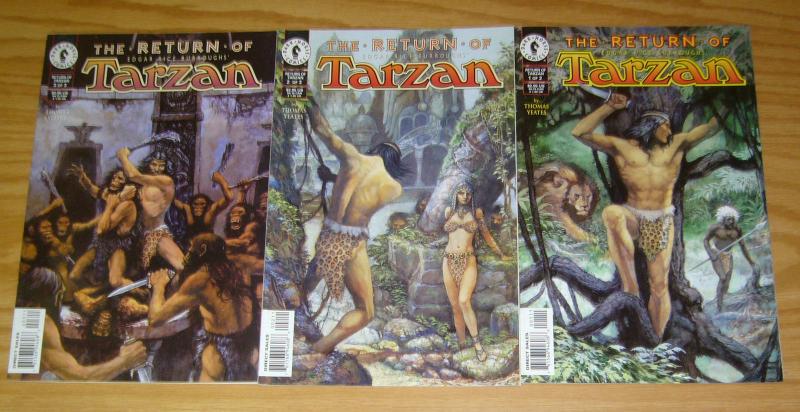 Return of Edgar Rice Burroughs' Tarzan #1-3 VF/NM complete series dark horse 2