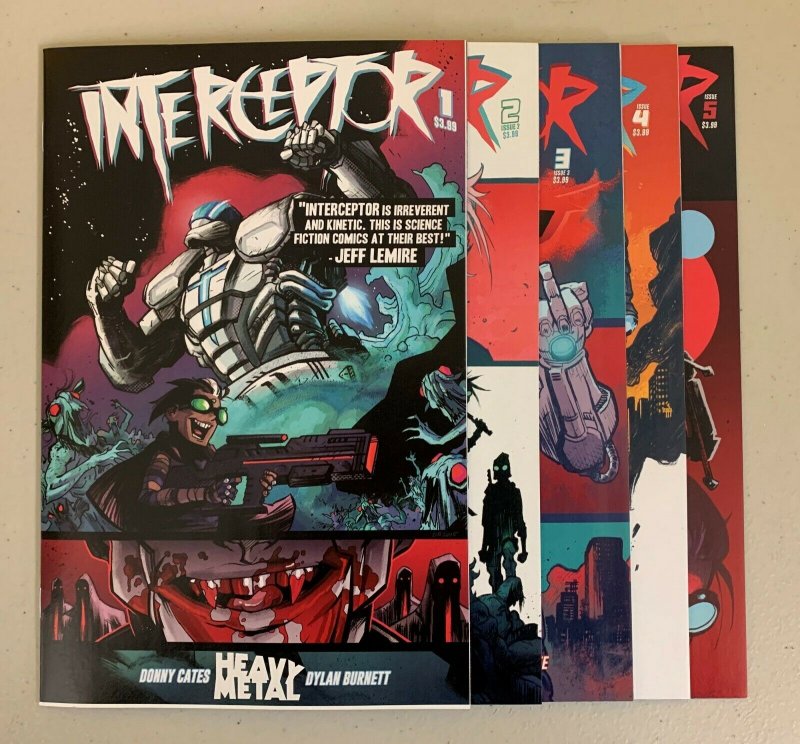 Interceptor #1-5 2015 Heavy Metal Early Donny Cates 8.5+ 