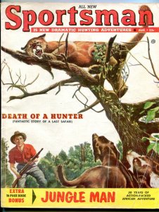 Sportman August 1953-SWAMP SURVIVAL-JUNGLE MAN-WILD-ATLAS VG/FN