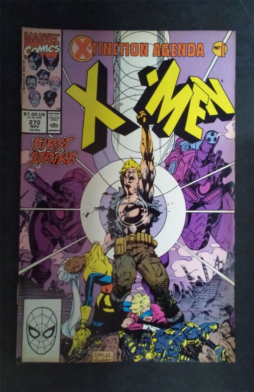 The Uncanny X-Men #270 1990 marvel Comic Book