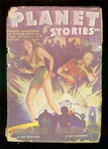 PLANET STORIES-FALL 1945-PARKHURST COVER-GRAHAM INGLES  P/FR