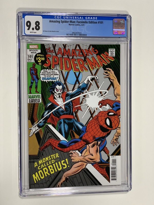 Amazing Spider-man 101 cgc 9.8 facsimile edition marvel  