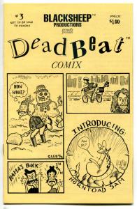 DEADBEAT COMIX #3 ashcan, NM, 1996, Leo Garcia, BlackSheep, more Indies in store