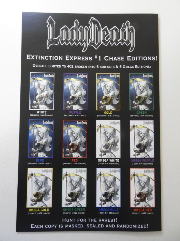 Lady Death Extinction Express #1 Chase Edition- Gold NM Condition!