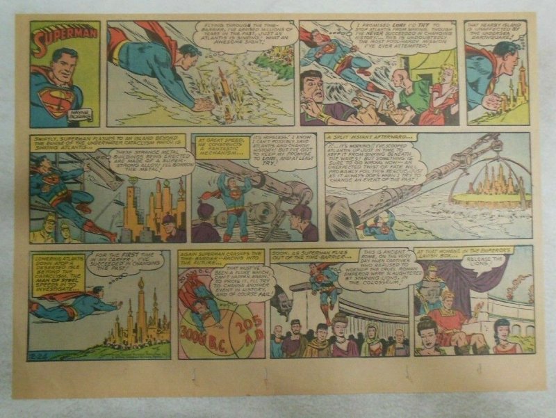 Superman Sunday Page #1158 by Wayne Boring from 12/241961 Size ~11 x 15 inches