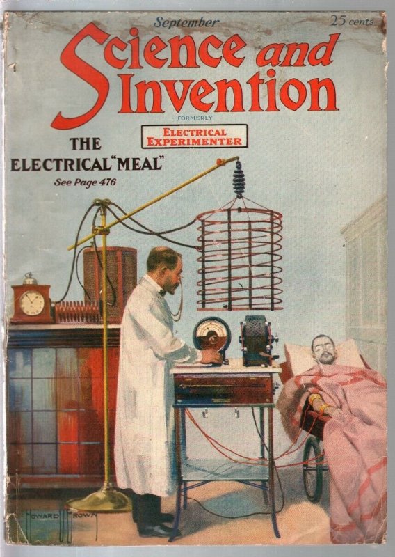 Science & Invention 9/1920-2nd issue-Frank R Paul art-sci-fi story-VG