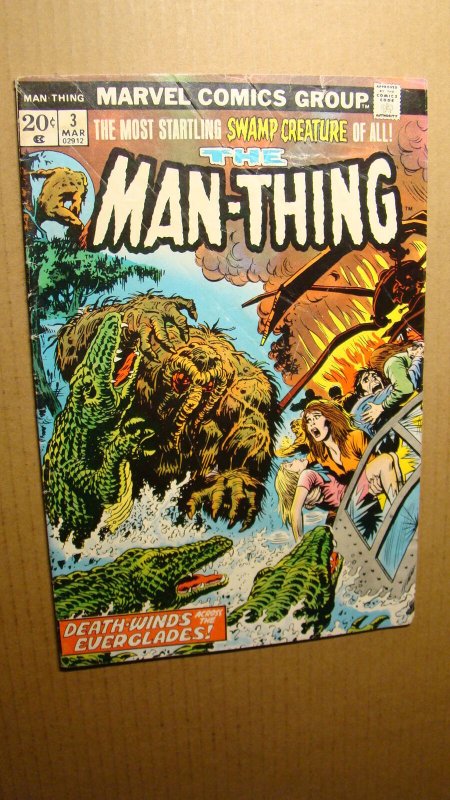 MAN-THING 3 VS FOOLKILLER 1ST APPEARANCE BRONZE AGE HORROR 1973