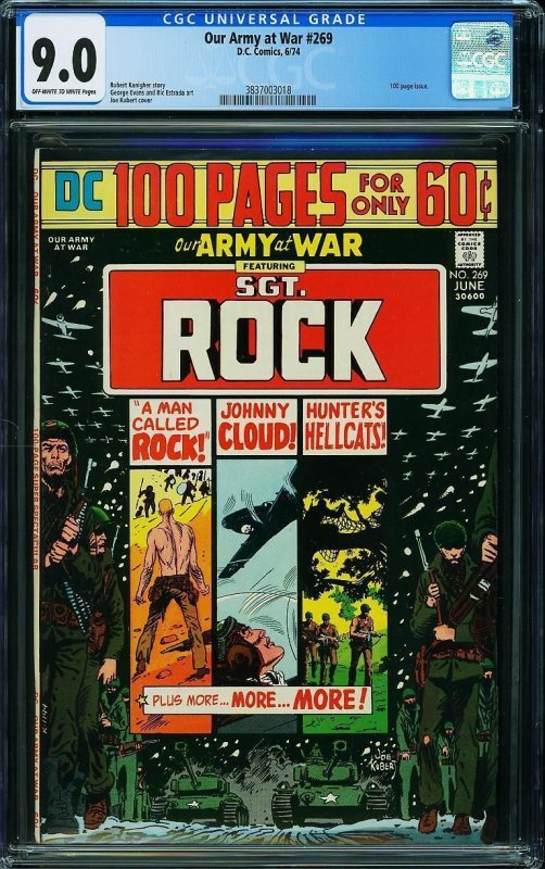 Our Army at War #269 (1974) CGC 9.0 VFNM