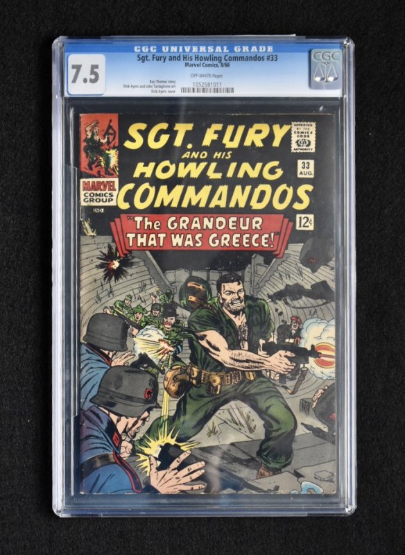 Sgt. Fury #33 (Marvel, 1966) CGC 7.5