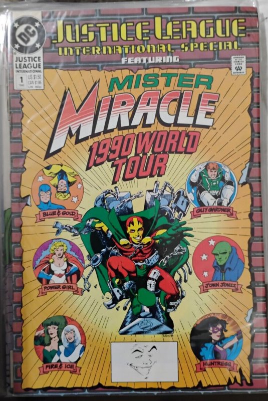 JUSTICE LEAGUE international special  #1  1990 DC COMICS world tour
