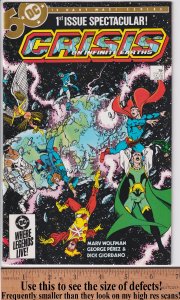 CRISIS ON INFINITE EARTHS #1 (Apr 1985) NM 9.4, white!