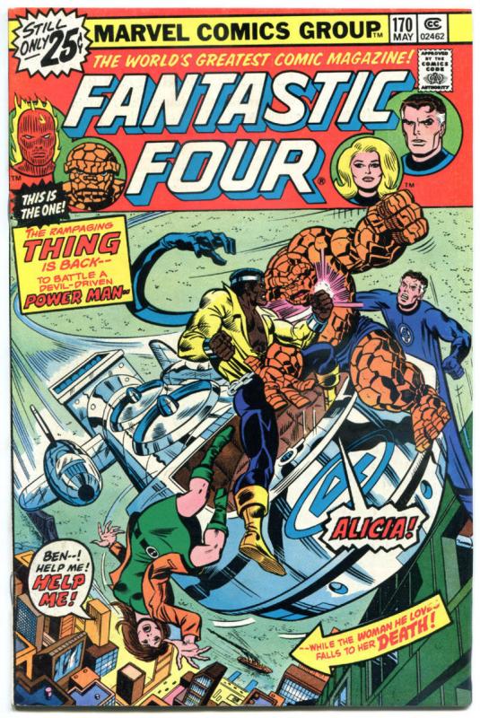 FANTASTIC FOUR #170, FN/VF, Power Man, George Perez, 1961, more Marvel in store