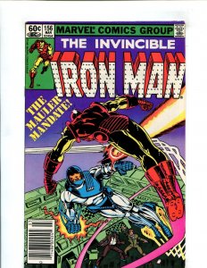 (1982) Iron Man #156 - THE MAULER MANDATE! (6.5)