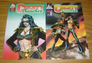 Chesty Sanchez #1-2 VF complete series - antarctic press - mexican bad girl?!