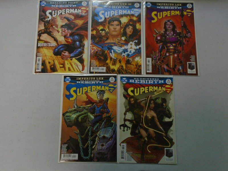 Superman lot 45 different from #4-35 with variants 8.0 VF (2016-18 4th Series)