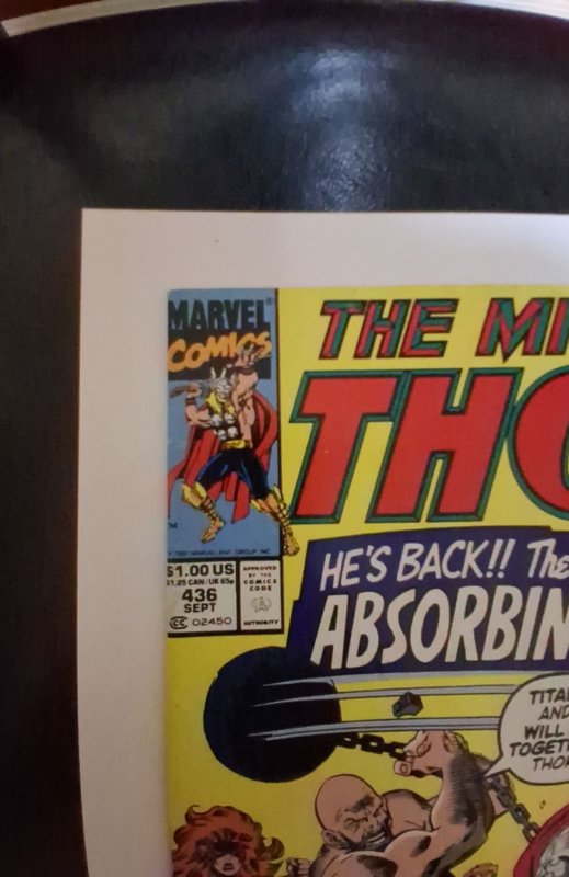 The Mighty Thor #436 (1991) Very Good Condition