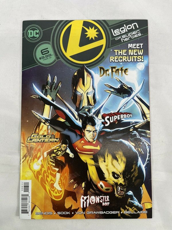 Legion of Super-Heroes #6 DC Comics 2020 Brian Bendis, 1st App Gold Lantern NM!