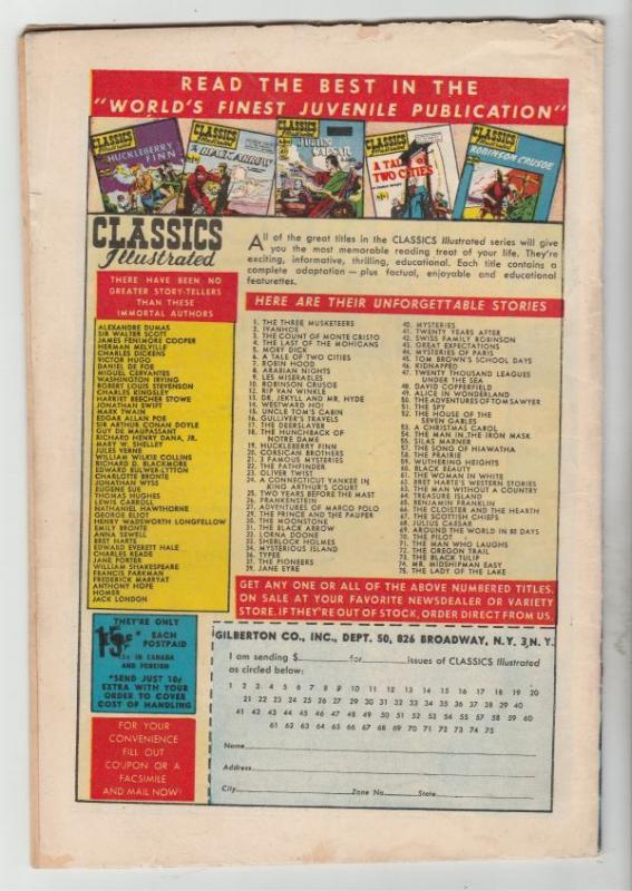 Classics Illustrated #73 (Jul-50) FN/VF Mid-High-Grade  