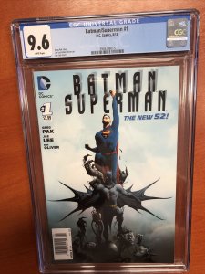 Batman/Superman #1 (2013) (CGC 9.6 WP) Newsstand Ed