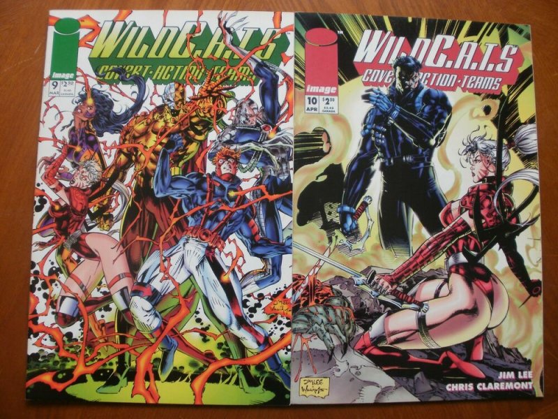 2 Near-Mint Image WILDCATS: COVERT ACTION TEAMS #9 #10 (1994) Lee Claremont