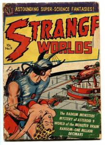 STRANGE WORLDS #9 AVON horror/sci-fi-Pre-Code comic