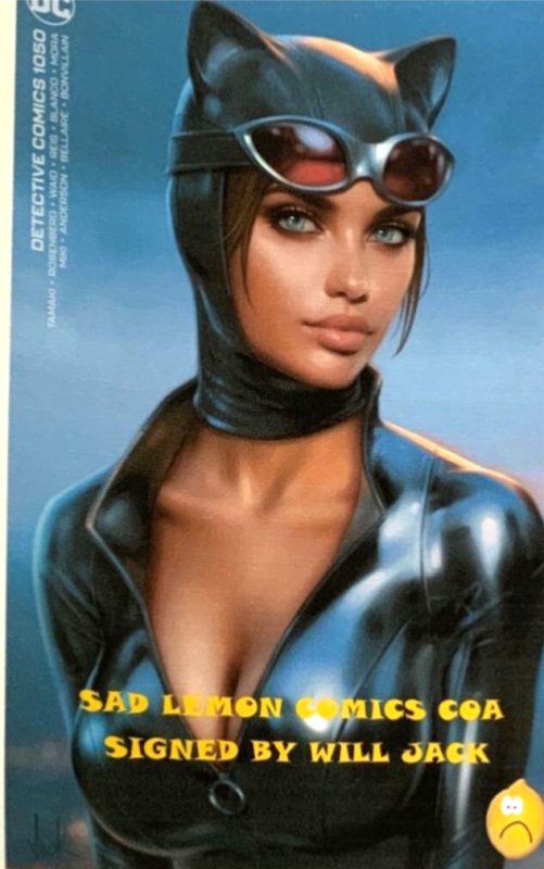 DETECTIVE COMICS #1050 WILL JACK  EXCLUSIVE TRADE/MINIMAL SET  SIGNED W/COA NM.