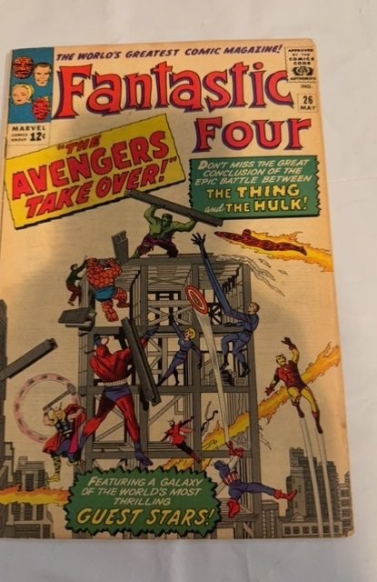 Fantastic Four #26 (1964)Hulk, FF4, Avngers see descript