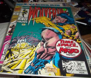 WOLVERINE  53 1992 MARVEL    MOJO   LOGAN  x-men MYSTIQUE SPIRAL CRUNCH PT 3