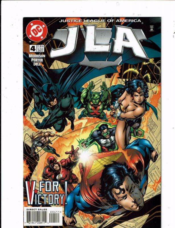 9 JLA DC Comic Books # 4 5 7 8 9 16 17 18 25 Justice League Batman Flash RC5