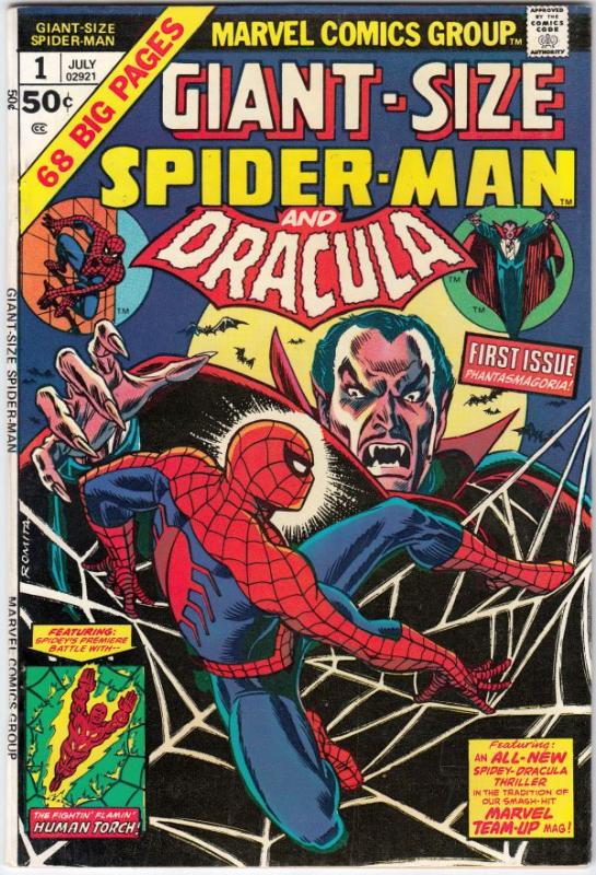 Giant-Size Spider-Man and Dracula #1 (Jul-74) NM- High-Grade Spider-Man