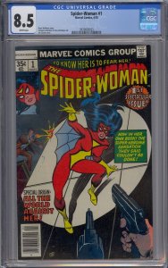 SPIDER-WOMAN #1 CGC 8.5 WHITE PAGES 8023