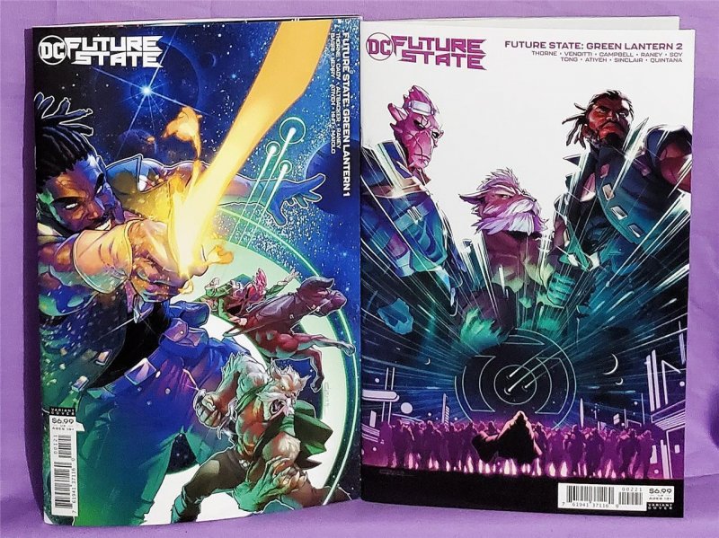 Future State GREEN LANTERN #1 - 2 Jamal Campbell Variant Covers (DC 2021)
