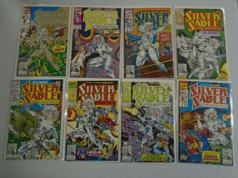 Silver Sable and the Wild Pack lot 16 different #1-12 +4 others 8.0 VF (1992-93)
