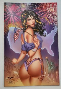 Belle vs Black Knight #1 EBAS 4th of July NM (Zenescope) - Ltd 125