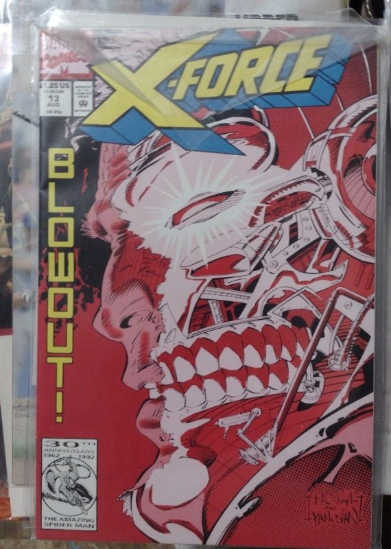 X-FORCE  #  13 1992 MARVEL DISNEY  CABLE BLOWOUT