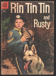 Rin Tin Tin and Rusty #20 1957-Dell-TV series photo cover-Lee Aker-G