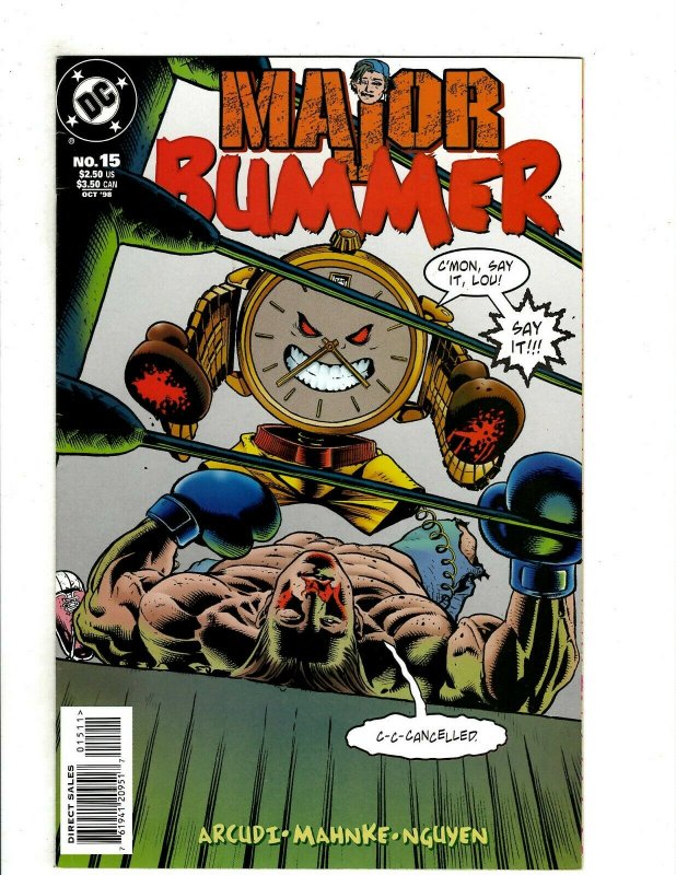 14 Major Bummer DC Comics # 1 2 3 5 6 7 8 9 10 11 12 13 14 15 Inaction Hero RB15