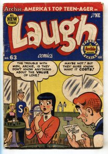Laugh Comics #63--1954--Comic Book--Archie--Betty--Veronica- G
