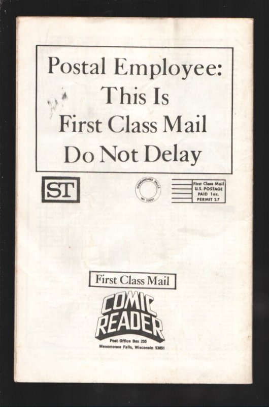 Comic Reader #110 1974-Luke Cage-Powerman cover-Roy Thomas Resigns From Marve...