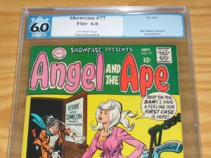 Showcase #77 PGX 6.0 silver age dc comics - 1st appearance of angel and the ape 