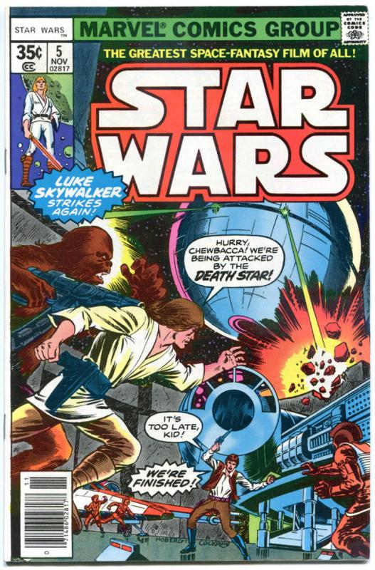 STAR WARS #5, VF+, Luke Skywalker, Darth Vader, 1977, more SW in store, QXTb