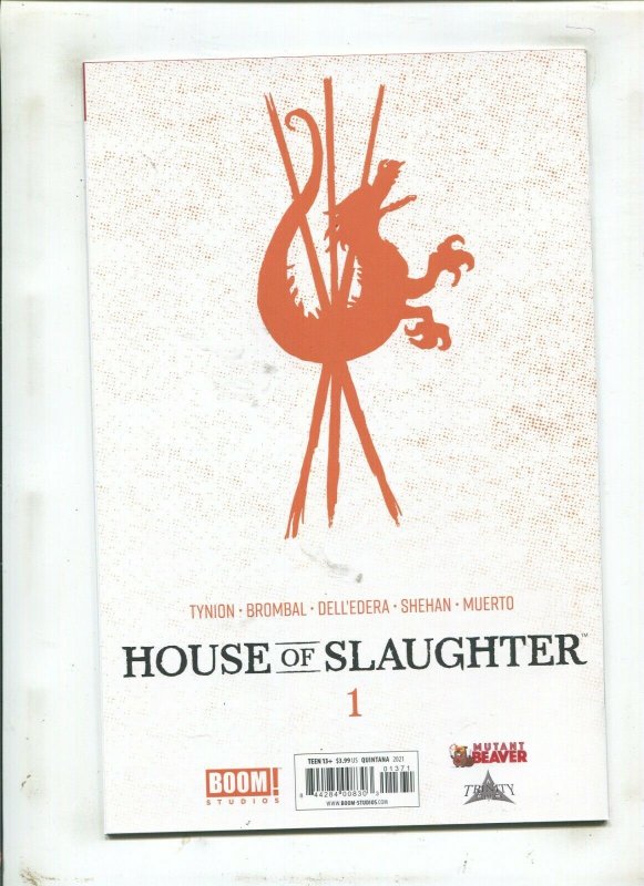 2PC HOUSE OF SLAUGHTER #1 (9.2) BLACK AND WHITE & COLOR VARIANTS!! 2021