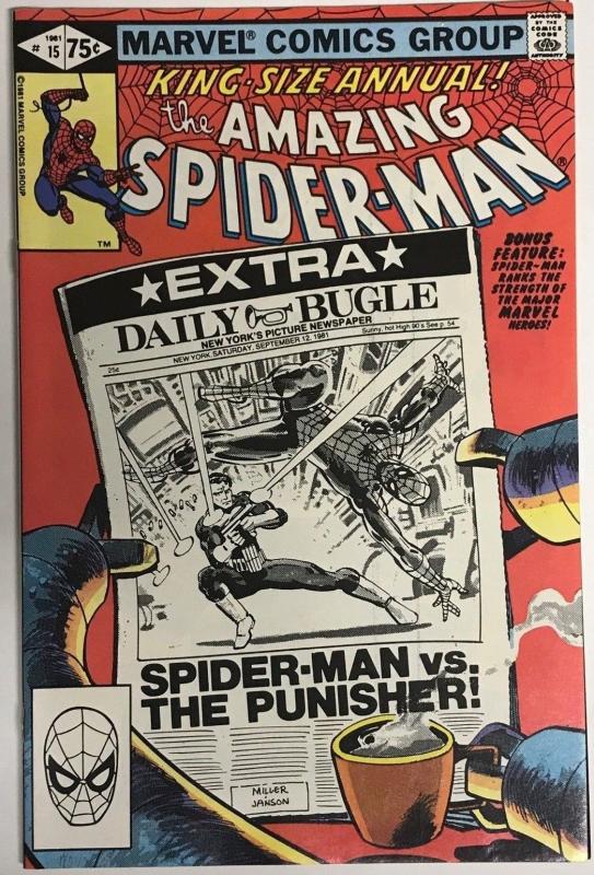 AMAZING SPIDER-MAN ANNUAL#15 VF/NM 1981 MARVEL BRONZE AGE COMICS