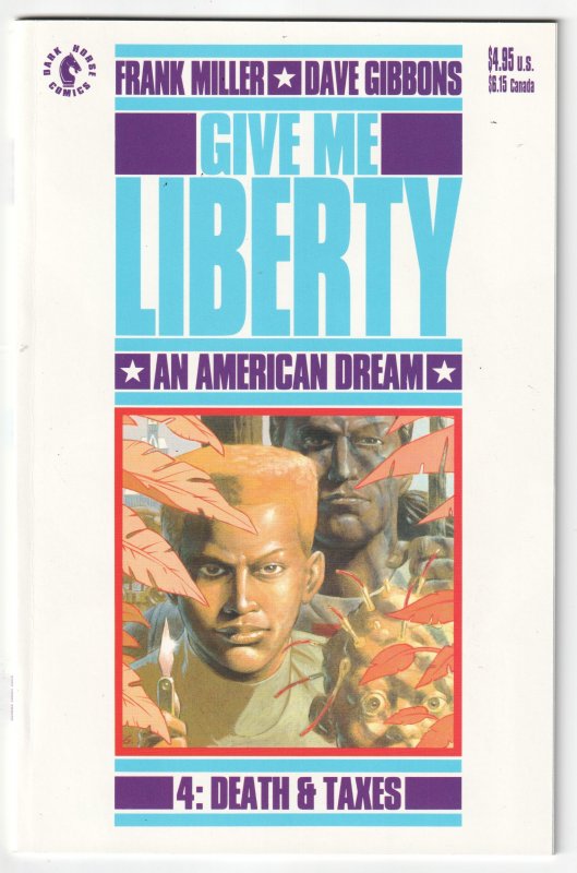 Give Me Liberty #1, 2, 3, 4 (1991) COMPLETE SET! Frank Miller and Dave Gibbons!